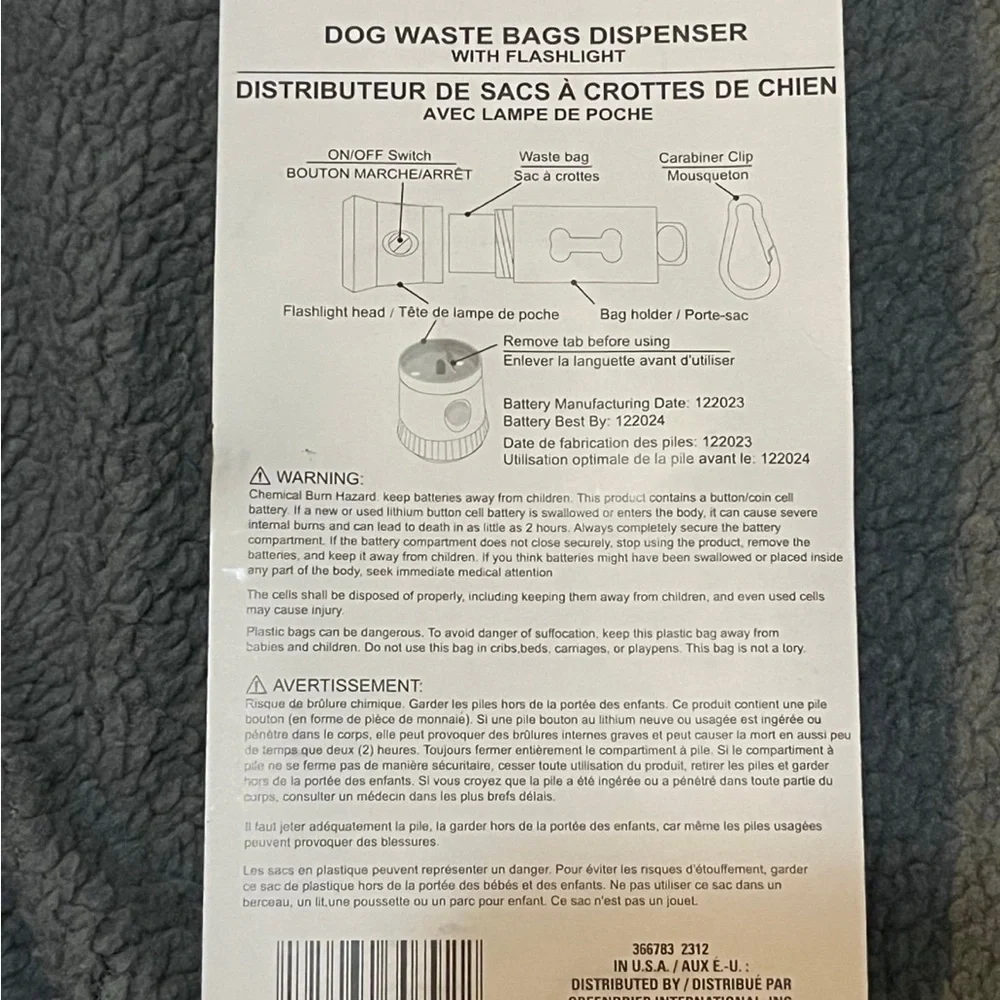 Illuminate Walks: Flashlight Dog Waste Poop Bag Dispenser & Bags Set
